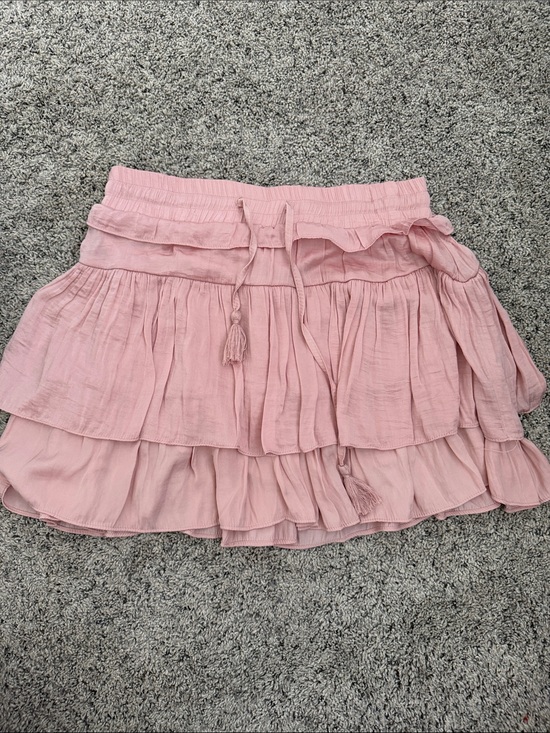 Day + Moon Dresses & Skirts - Tiered Mini Skirt in Blush Pink